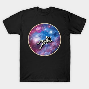 Astronaut in the space - Space Artwork T-Shirt